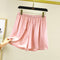 Img 10 - Shorts Women Summer High Waist Drape Plus Size Wide Leg Pants Outdoor Thin Solid Colored Pajamas Culottes Pants