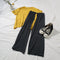 IMG 106 of Loungewear Women Modal Two-Piece Sets Outdoor Loose Casual T-Shirt Wide Leg Pants Popular Color-Matching Pants