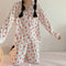 IMG 131 of Pajamas Women Long Sleeved Cardigan Two-Piece Sets Japanese insStrawberry Adorable Student Loungewear Outdoor Sleepwear