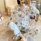 IMG 121 of Pajamas Women Adorable Cartoon Long Sleeved Loose Thin Loungewear Two-Piece Sets Outdoor Sleepwear