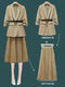 Img 4 - Plus Size Women Elegant Slim Look Blazer Mesh Skirt Sets