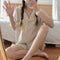 IMG 106 of Chequered Pajamas Women Summer insAdorable Japanese Teens Casual Student Loungewear Two-Piece Sets Sleepwear