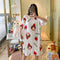 Southeast Asia Pyjamas Women Summer Pajamas Korean Short Sleeve Dress Sweet Look Cartoon Adorable Teens Loungewear Sleepwear