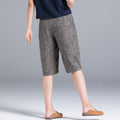 Img 5 - Elastic Waist Cotton Blend Shorts Women Summer Thin Loose Lantern Pants Bermuda
