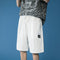 Img 2 - Summer insTrendy Label Sporty Casual Shorts Men Korean Loose Straight Plus Size knee length