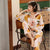 Img 2 - Streaming Popular Casual Pajamas Women Cardigan Sleeve Length Pants Europe Loungewear Sets