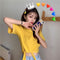 IMG 115 of Summer Korean Trendy High Waist Short Sleeve Solid Colored Feminine T-Shirt Women T-Shirt