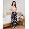 Summer Cotton Pajamas Pants Women Thin Wide-legged Loose Drape Long Plus Size Japanese Pregnant Woman Outdoor Sets Sleepwear