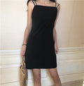 Img 6 - Cami Dress Women Summer Korean ChicTrendy Hip Flattering Little Black Slim Look Dress