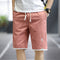 Summer Men Casual Shorts Straight Pants Sporty Cargo Mid-Length Beach Shorts