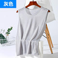 Img 10 - Men Mesh Under Ice Silk Fitness Stretchable Sporty Breathable Plus Size Summer Tank Top