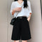 Img 6 - Suits Shorts Women Summer Loose Wide Leg Plus Size High Waist Straight Hong Kong Casual Pants Bermuda Shorts