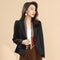 Img 3 - Elegant Long Sleeved Uniform Suit Solid Colored Slim Look Blazer Women