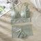 Img 9 - French Europe Thin Lace Bra Flattering No Metal Wire Cross Strap Bralette Women Sets