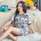 Summer Short Sleeve Pajamas Women Adorable Sweet Look Cartoon Plus Size Loungewear Sets Sleepwear