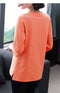 IMG 109 of Summer Korean Short Sleeve T-Shirt Women Three-Quarter Length Sleeves Tops Undershirt Long Sleeved Mom Loose Plus Size T-Shirt