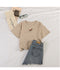 IMG 122 of Casual Short Sleeve tWomen Korean Women Tops Sweet Look Popular Loose T-Shirt