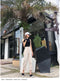 IMG 110 of Casual Pants Women Student Korean Harem Lace Loose bf High Waist Wide Leg Long Pants