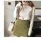 IMG 166 of Korean Turtleneck Yarn Long Sleeved Sweater Women Thin Student Undershirt Tops Outerwear