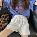 Hong Kong Shorts Women Summer High Waist Bermuda Plus Size Loose Casual Wide Leg Pants Slim Look Straight Jeans Shorts