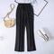 IMG 127 of Summer Denim Wide Leg Pants Women Drape Straight Ice Silk Loose Thin Casual Pants