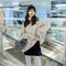 Img 4 - Little White Dress Under Popular Skirt Sweatshirt Korean Splitted Women