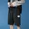 IMG 118 of Summer insTrendy Label Sporty Casual Shorts Men Korean Loose Straight Plus Size knee length Shorts
