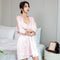 Pajamas Women Summer Sexy Silk Thin Padded Flattering Pyjamas Long Sleeved Outdoor Two-Piece Sets Sleepwear