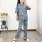 IMG 130 of Pajamas Women Summer Sets Short Sleeve Long Pants Casual Adorable Cartoon Thin Home Loungewear Two-Piece Sleepwear