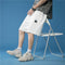IMG 107 of Summer insTrendy Label Sporty Casual Shorts Men Korean Loose Straight Plus Size knee length Shorts