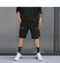 IMG 111 of Cargo Shorts Men Trendy insPersonality Harajuku Korean Loose Hip-Hop Ribbon knee length Shorts