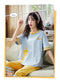 IMG 117 of Pajamas Women Summer Short Sleeve Cropped Pants Sets insWomen Cartoon Popular Trendy Loungewear Sleepwear