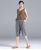 IMG 112 of Elastic Waist Cotton Blend Shorts Women Summer Thin Loose Lantern Pants Bermuda Shorts