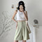 Img 7 - Suits Shorts Women Summer Loose Plus Size Outdoor High Waist Mid-Length Wide Leg Drape Casual Pants