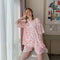 Pajamas Women Summer Loose Sweet Look Adorable Student Short Sleeve Shorts Outdoor Korean Loungewear Sets Sleepwear