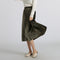 Img 1 - Gold Skirt Women Pleated A-Line High Waist Mid-Length Slim Look Elegant Flare Skirt