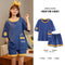 Pajamas Women Summer Knitted Cotton Adorable Japanese Two-Piece Sets Short Sleeve Shorts Thin INS Loungewear Sleepwear