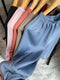 IMG 125 of Summer Jelly Pants Women Loose Harem Jogger Casual Island High Waist Slim Look Korean ins Pants