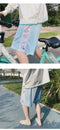 IMG 121 of Summer Trendy Mesh Silk Casual Shorts Men Straight Loose Breathable Basketball Sporty knee length Shorts