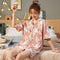 Pajamas Women Summer Short Sleeve Student Adorable Two-Piece Sets Outdoor Cotton Loungewear Thin Sleepwear