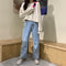 IMG 111 of Solid Colored Sweatshirt Women Korean Loose Couple Round-Neck insWomen Outerwear