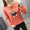 IMG 137 of Round-Neck Sweatshirt Women Thin Loose Korean Alphabets Printed Student Undershirt Colourful Tops Outerwear