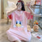 Img 2 - Cotton Pyjamas Donald Duck Pajamas Women Summer Thin Short Sleeve Mid-Length Cartoon Popular Plus Size Student Loungewear