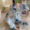 IMG 146 of Pajamas Women Adorable Cartoon Long Sleeved Loose Thin Loungewear Two-Piece Sets Outdoor Sleepwear