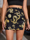 IMG 112 of Summer Europe Women Dragon Printed Slim Look Drape High Waist Skirt Hip Flattering Skirt