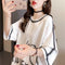 IMG 104 of Loose Lazy White Short Sleeve T-Shirt Women Summer Mid-Length Popular insTops T-Shirt