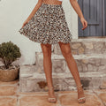 Img 3 - Women High Waist Ruffle Floral Mid-Length Short Printed Beach A-Line Skirt