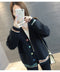 IMG 138 of Student Korean Pocket Sweater Women Loose V-Neck Long Sleeved Matching Knitted Cardigan Outerwear