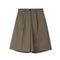 Img 5 - Coffee Shorts Women Summer A-Line High Waist Wide Leg Bermuda Hong Kong Elastic Pants