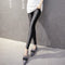 Img 1 - Stretchable Leggings Women Outdoor Thick Gloss Pants Fitted Step-Over Ankle-Length Cropped Leggings